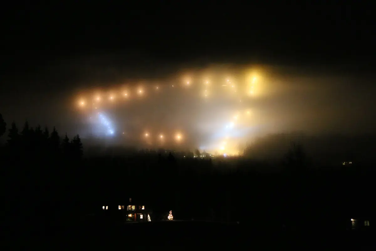 Hurdal skisenter lysforurensning Light Pollution Hurdal Downhills Norway – Aufnahme in der Umgebung von Hurdal Skisenter