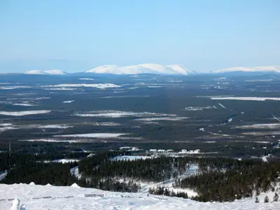 Skigebiet Levin hiihtokeskus in Finnland