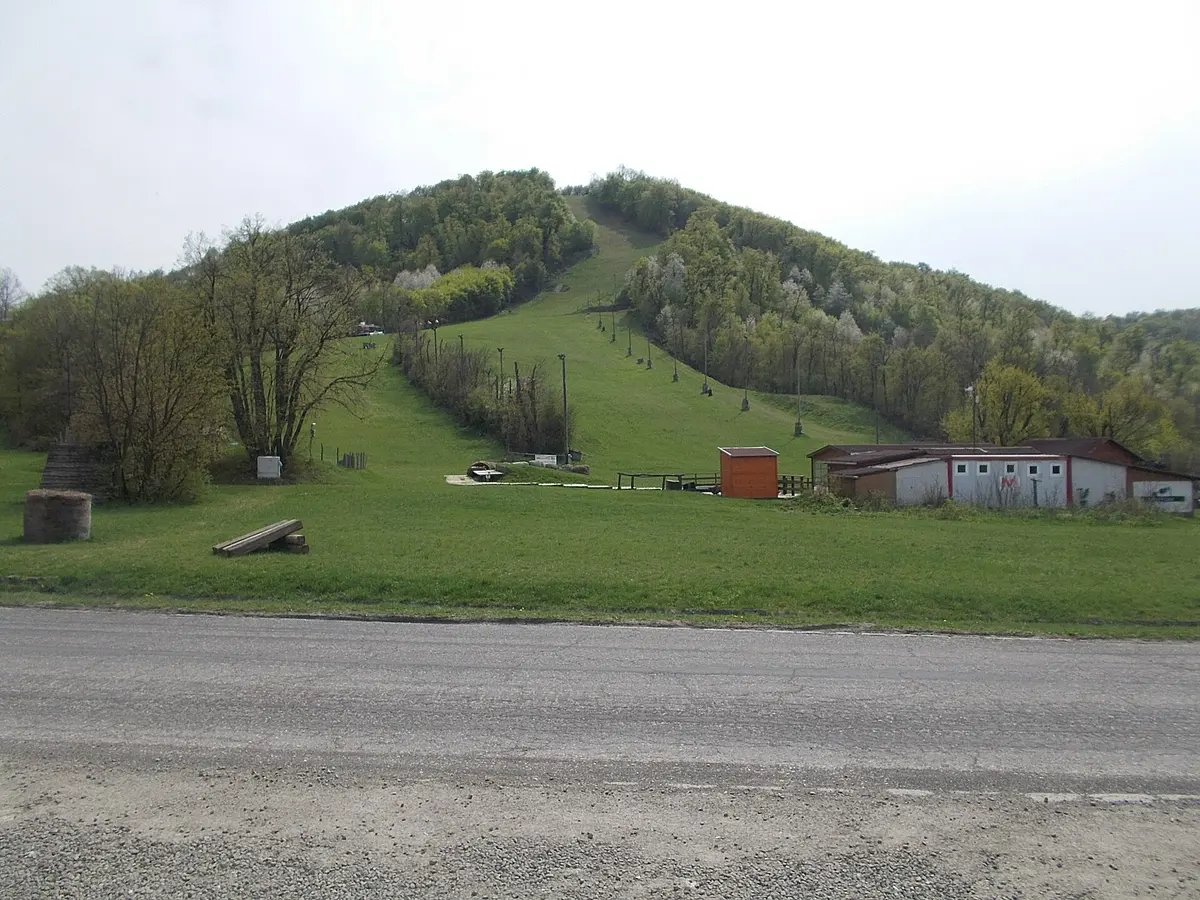 Nagyvillám Ski Slope, 2018 Visegrád – Aufnahme in der Umgebung von Nagyvillám Sípálya Visegrád