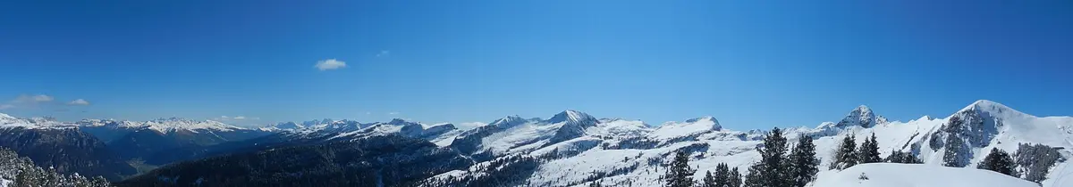 Pano 180° Alpe Cermis - panoramio – Aufnahme in der Umgebung von Alpe Cermis