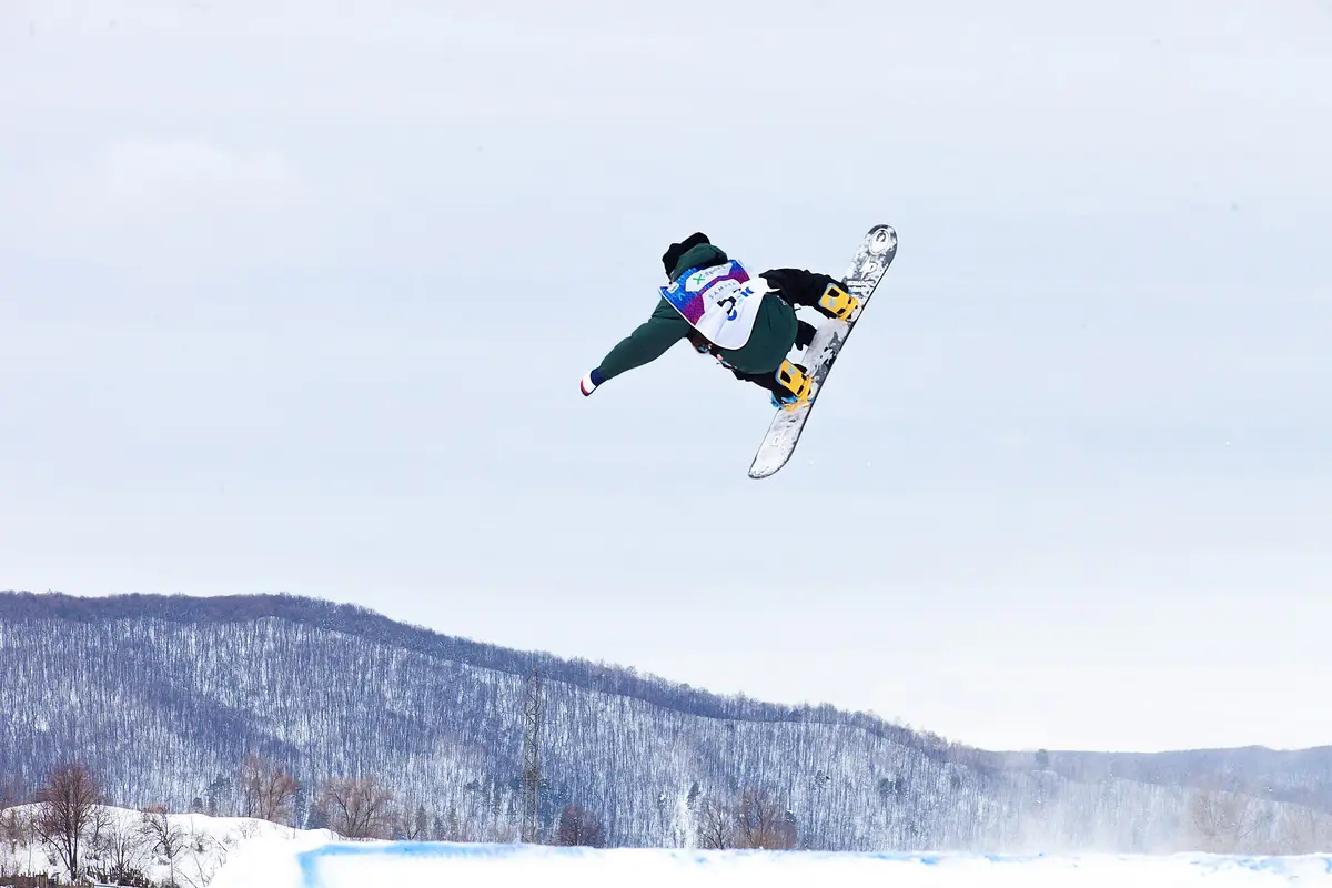 Extreme snowpark at the "SOK" ski resort – Aufnahme in der Umgebung von Snowpark