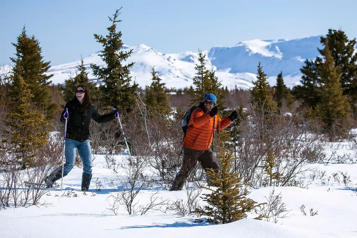 Snowshoeing at Mountain Vista – Aufnahme in der Umgebung von Snowshoe Mountain