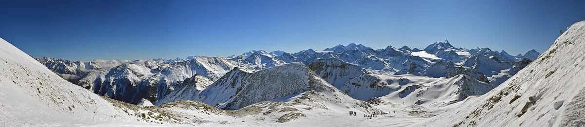Panorama Alpes depuis Bella Tola – Aufnahme in der Umgebung von Saint Luc - Chandolin