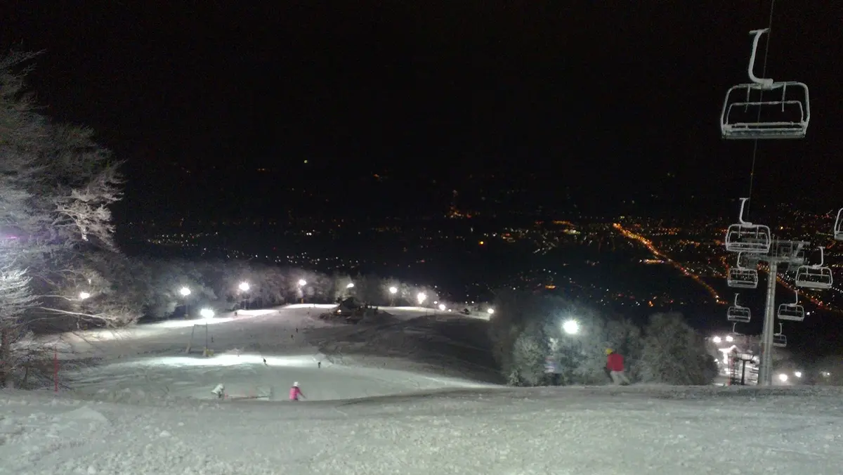 Mariborsko Pohorje ski resort at night – Aufnahme in der Umgebung von Mariborsko Pohorje