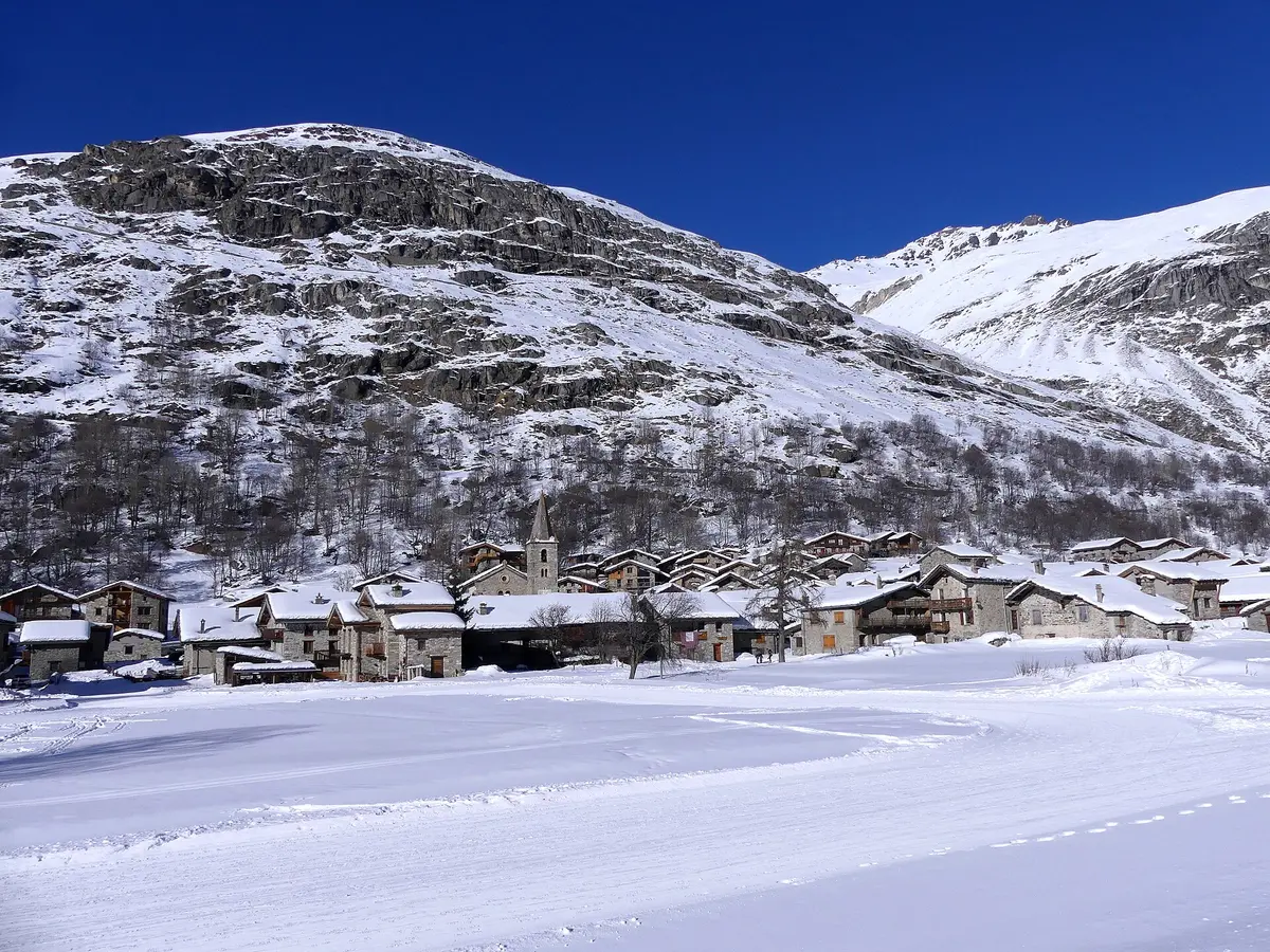 Bonneval-sur-Arc et piste de ski de fond (février 2023) 1 – Aufnahme in der Umgebung von Bonneval-sur-Arc