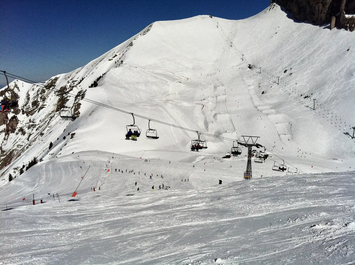 Ski day in Leysin – Aufnahme in der Umgebung von Leysin
