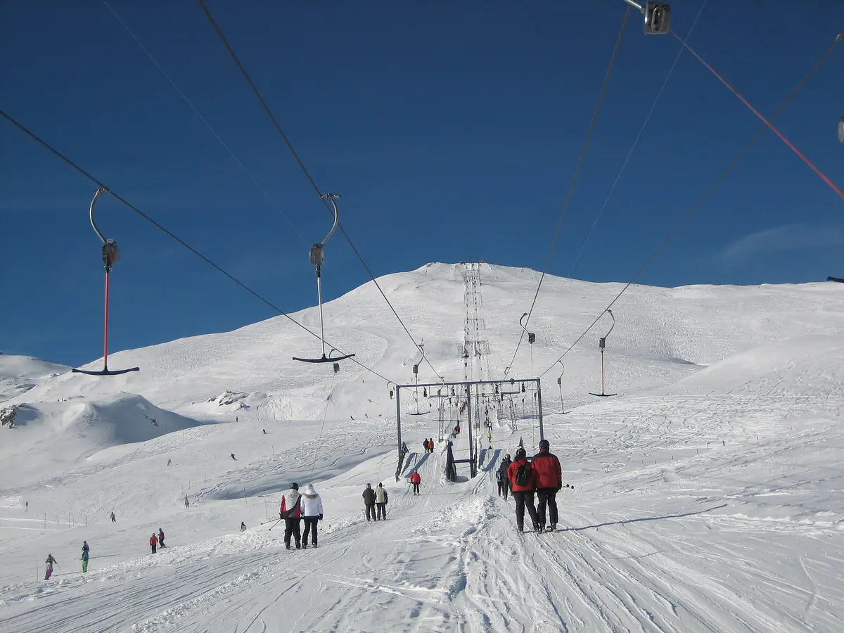 Piz Cartas from ski lift – Aufnahme in der Umgebung von Savognin