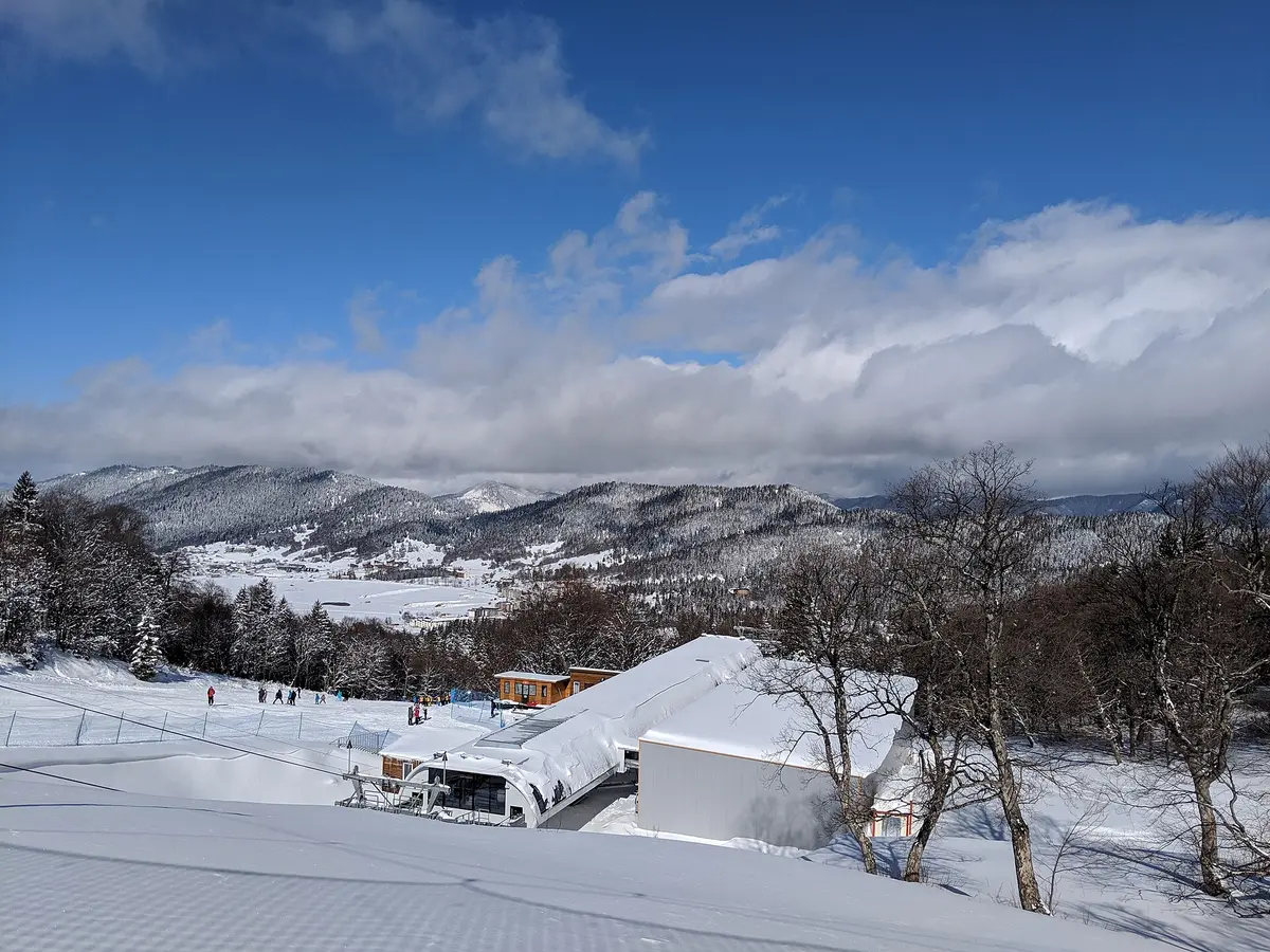 View of Bakuriani and Kokhta chairlift – Aufnahme in der Umgebung von Kokhta - Mitarbi