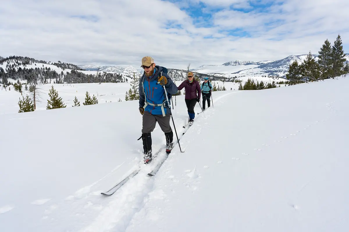 Setting out on the Lost Lake Ski Trail – Aufnahme in der Umgebung von Lost Trail
