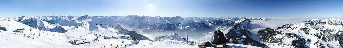 300° Diedamskopf Panorama – Aufnahme in der Umgebung von Ifen