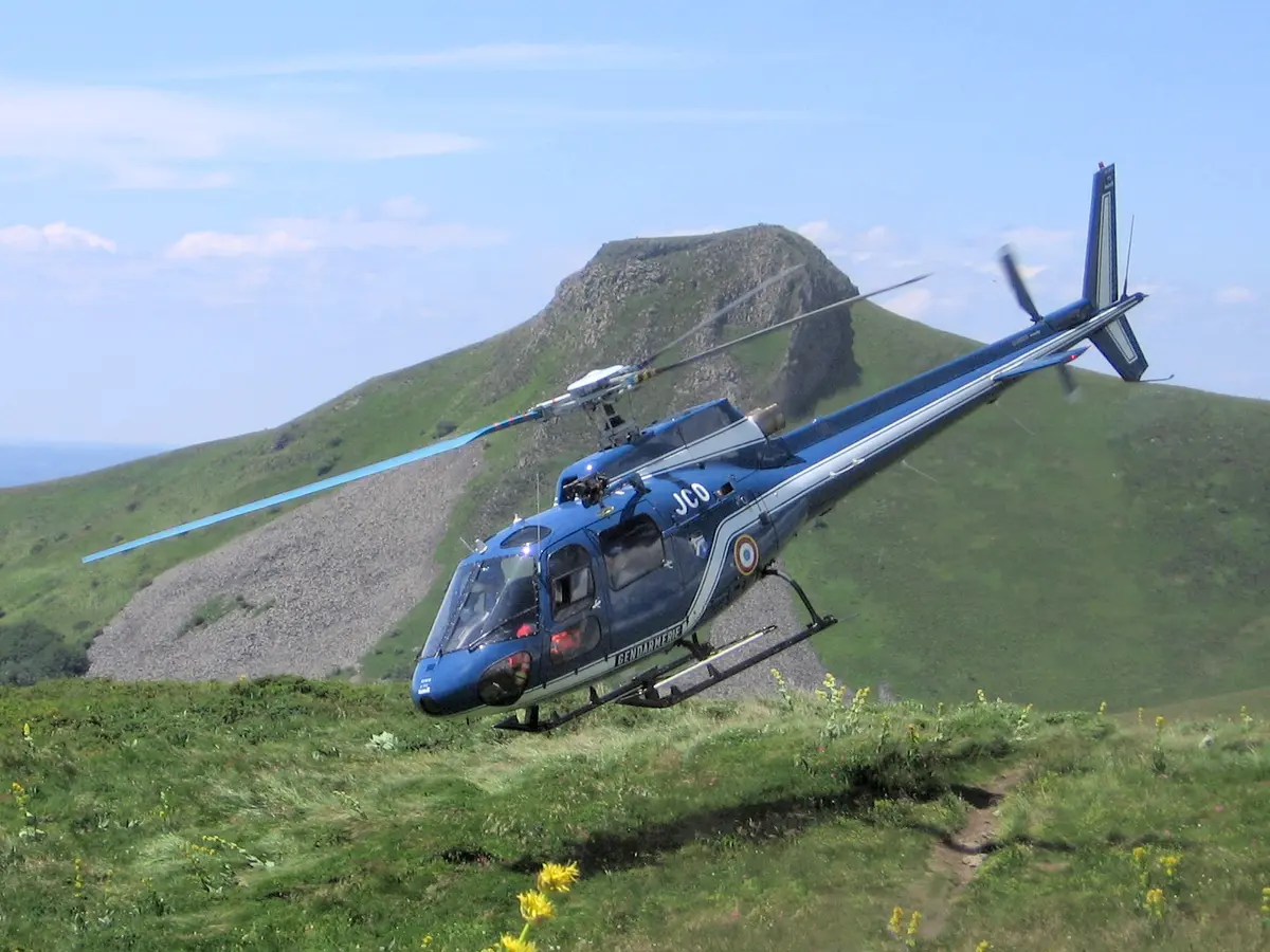 Helicopter rescue sancy takeoff – Aufnahme in der Umgebung von Le Grand Sancy